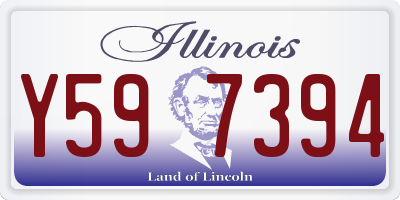 IL license plate Y597394