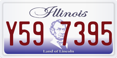 IL license plate Y597395