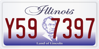 IL license plate Y597397