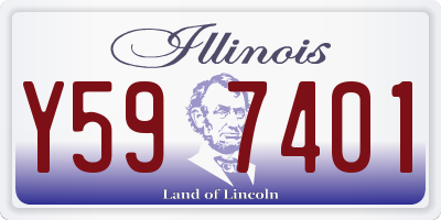IL license plate Y597401