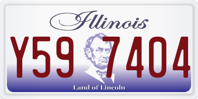 IL license plate Y597404