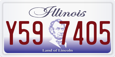 IL license plate Y597405