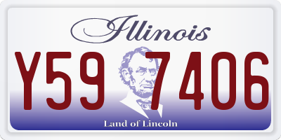 IL license plate Y597406