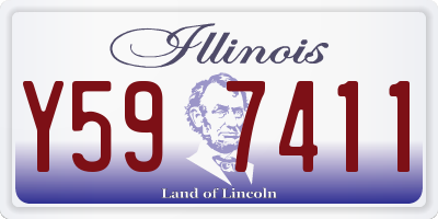 IL license plate Y597411
