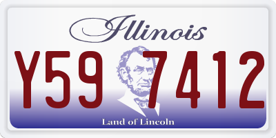 IL license plate Y597412