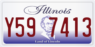 IL license plate Y597413
