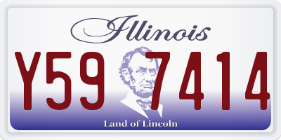 IL license plate Y597414