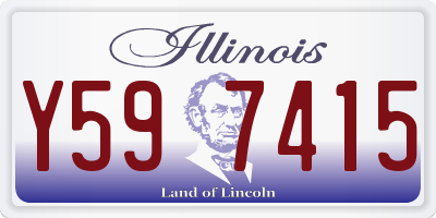 IL license plate Y597415
