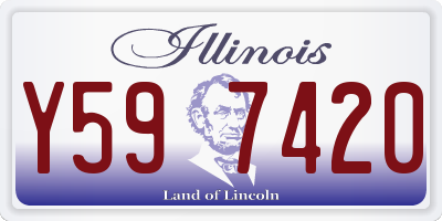 IL license plate Y597420