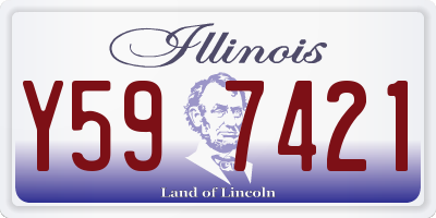 IL license plate Y597421