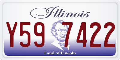 IL license plate Y597422