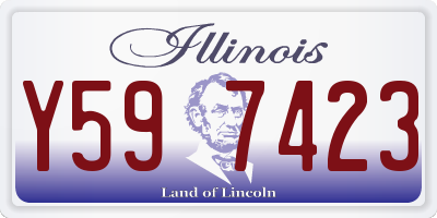 IL license plate Y597423