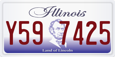 IL license plate Y597425