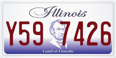 IL license plate Y597426