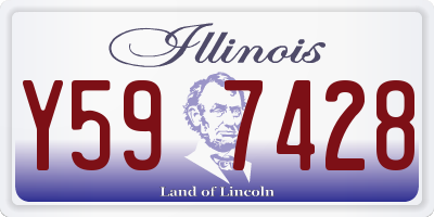 IL license plate Y597428