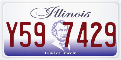 IL license plate Y597429