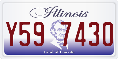 IL license plate Y597430