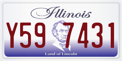 IL license plate Y597431
