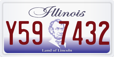 IL license plate Y597432