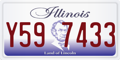 IL license plate Y597433