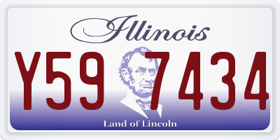 IL license plate Y597434