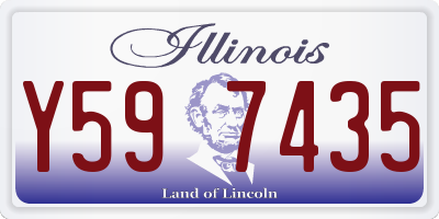 IL license plate Y597435