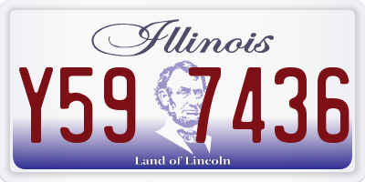 IL license plate Y597436