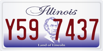 IL license plate Y597437