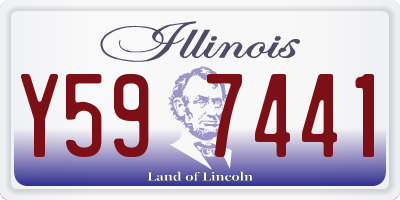 IL license plate Y597441