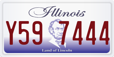 IL license plate Y597444