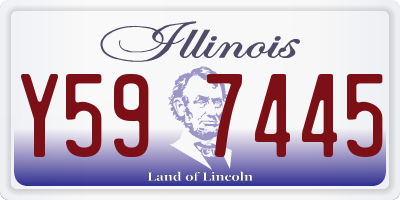 IL license plate Y597445