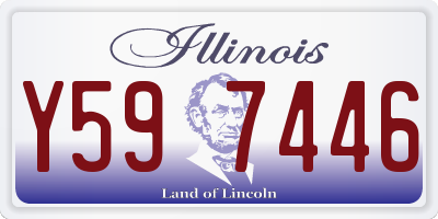 IL license plate Y597446