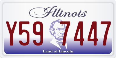 IL license plate Y597447