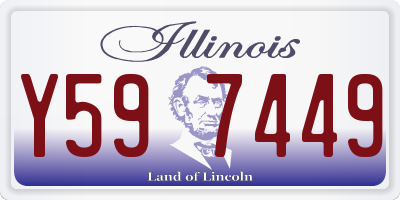 IL license plate Y597449