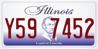 IL license plate Y597452