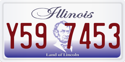 IL license plate Y597453