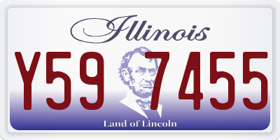 IL license plate Y597455