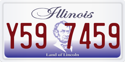 IL license plate Y597459