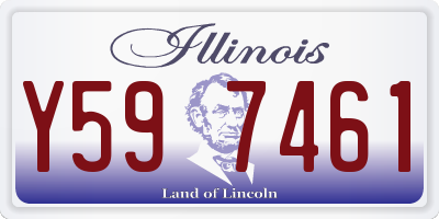 IL license plate Y597461