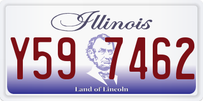 IL license plate Y597462
