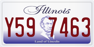 IL license plate Y597463