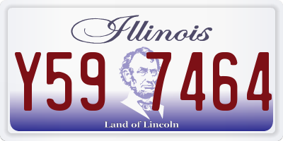 IL license plate Y597464