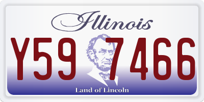 IL license plate Y597466