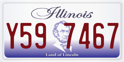IL license plate Y597467