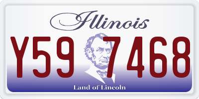 IL license plate Y597468