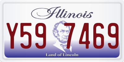 IL license plate Y597469