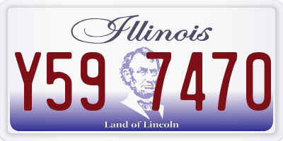 IL license plate Y597470