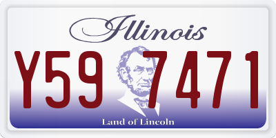 IL license plate Y597471
