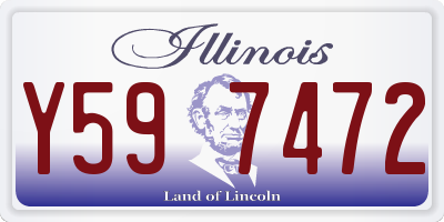 IL license plate Y597472
