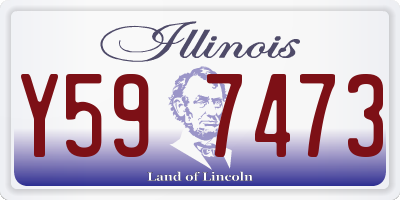 IL license plate Y597473